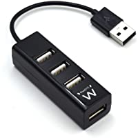 Ewent HUB EW1123 4 Puertos USB 2.0 Color Negro